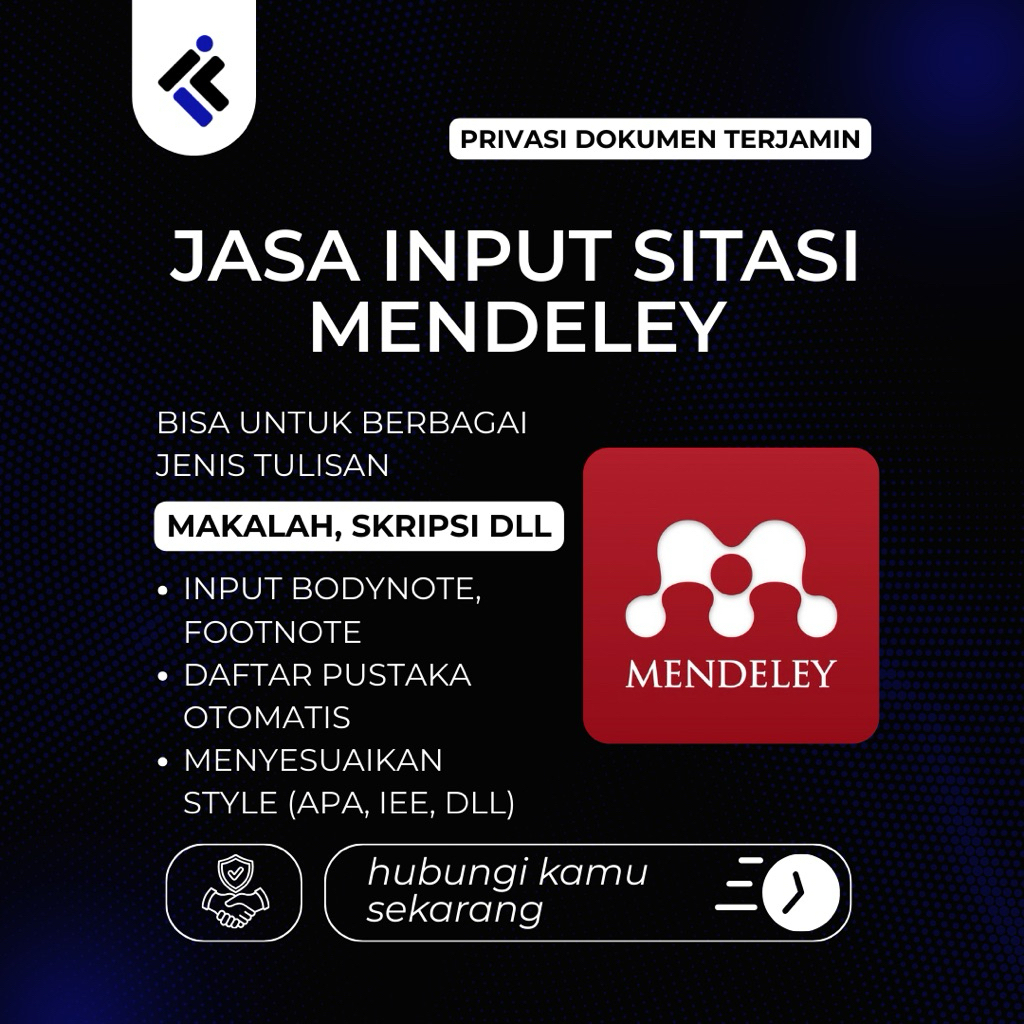 JASA INPUT SITASI MENDELEY
