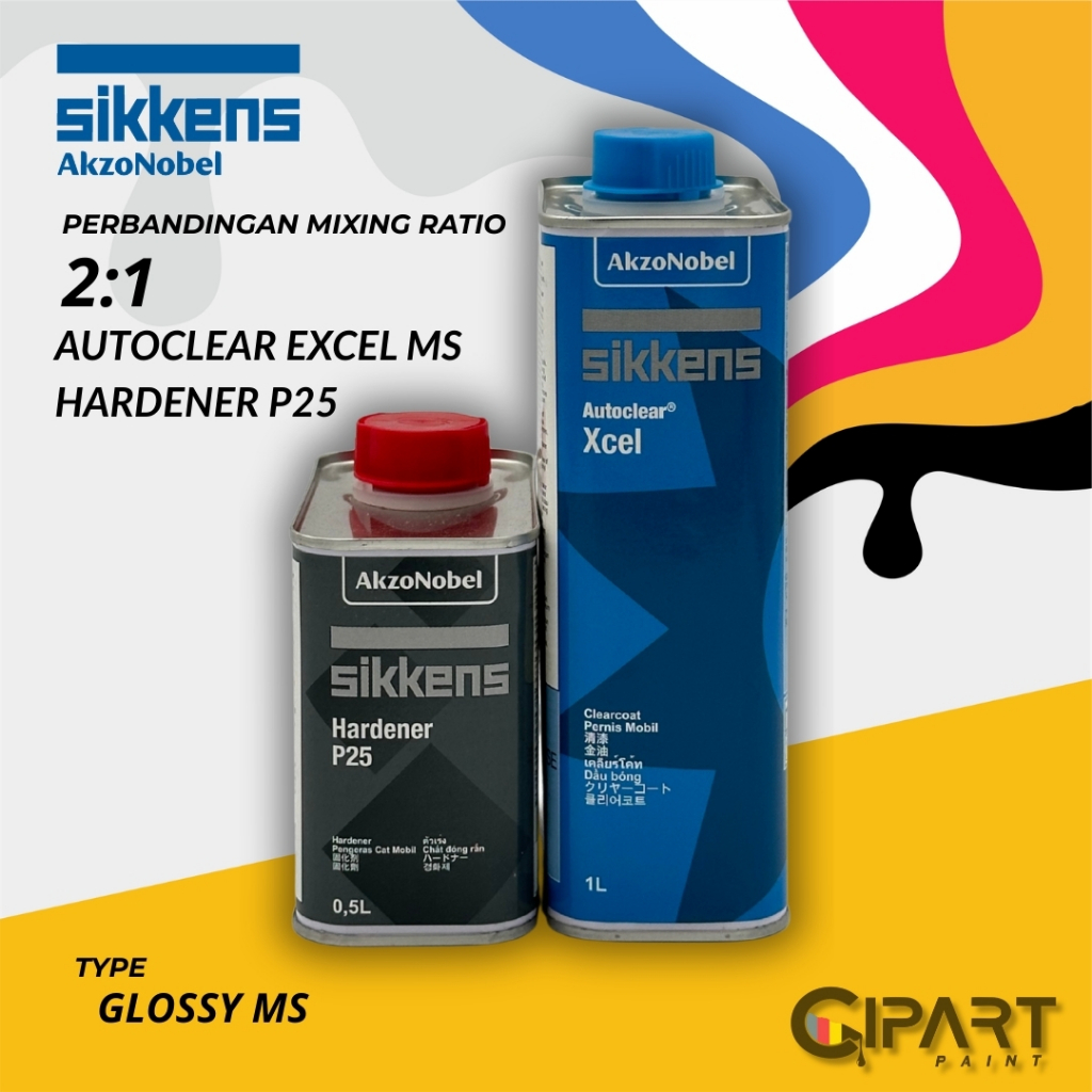 SIKKENS Autoclear Xcel 2:1 Set 1.5L (1L + 0.5L) - Pernis Clear Mobil Premium AkzoNobel