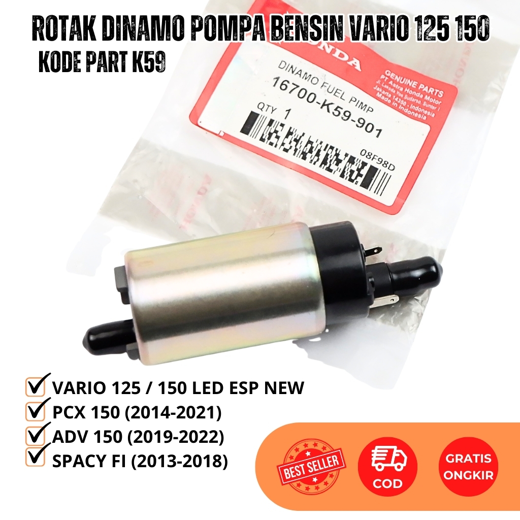 Rotak Dinamo Fuel Pump Vario 150 Led - Vario 125 Led New - Rotak Pompa Bensin Vario 150 Esp - Vario 