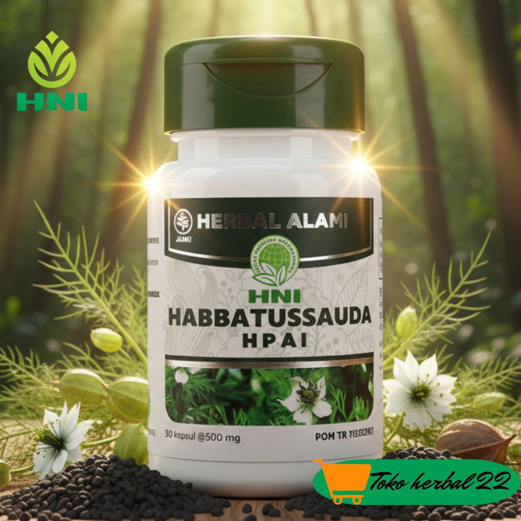 Habbatussauda Kapsul HNI HPAI Original Jintan Hitam BPOM Halal MUI Jaga Daya Tahan Tubuh