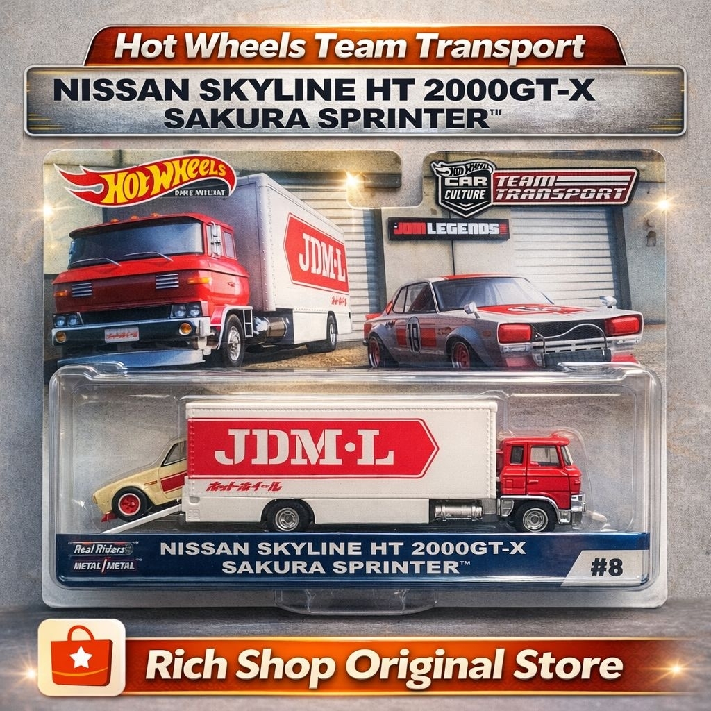 Hot Wheels Team Transport - NISSAN SKYLINE HT 2000GT-X SAKURA SPRINTER