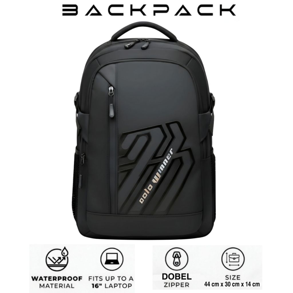 Tas Sekolah Pria Waterproof Ransel Distro Tas Laptop Ransel Sekolah Sma Tas Kerja Winner 092