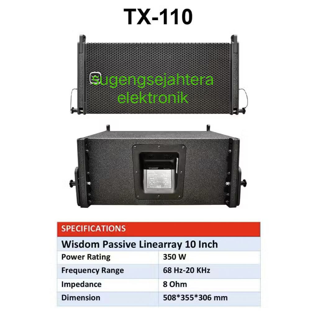 Speaker line array Wisdom TX 110 / TX110 pasif(1psc)