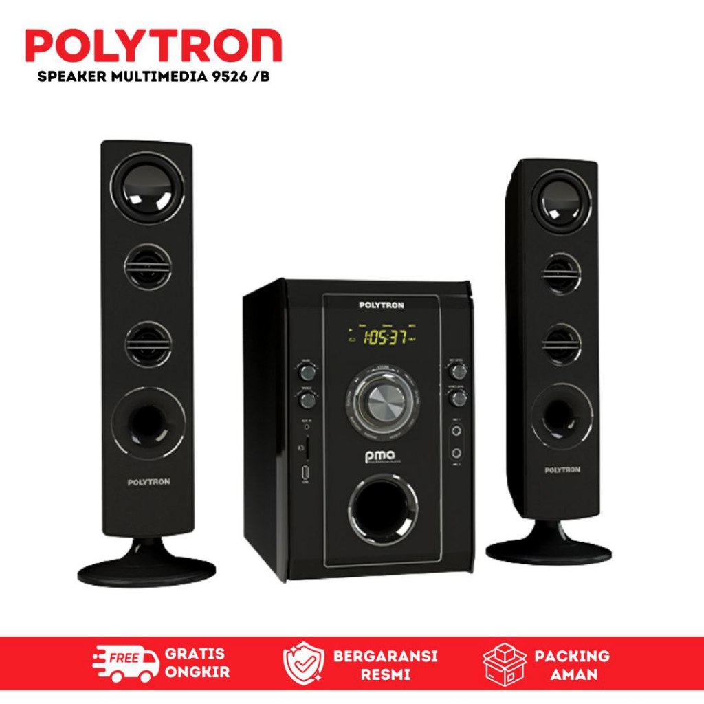 Polytron PMA 9526 Speaker Multimedia Karaoke dengan Bazzoke Extra Bass Original Garansi Resmi