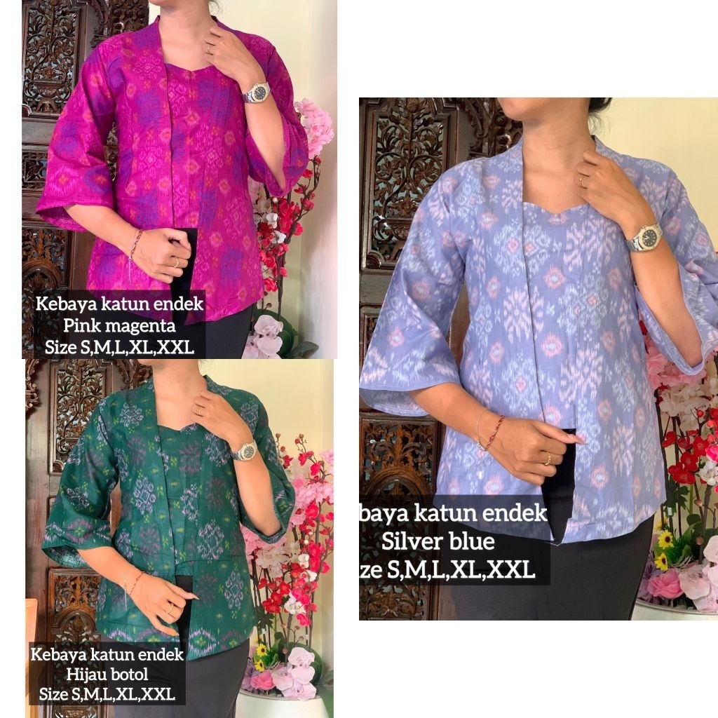 KEMEJA ENDEK KATUN / KEMEJA ENDEK BALI/ KEBAYA ENDEK CEWEK