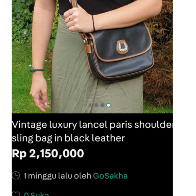 Lancel Paris sling bag ori