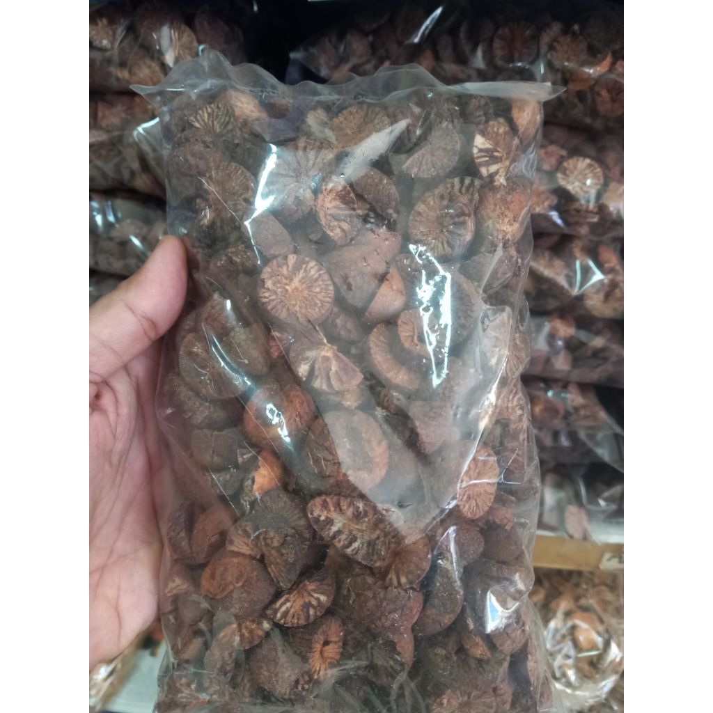 Buah pinang iris kering 500 gram