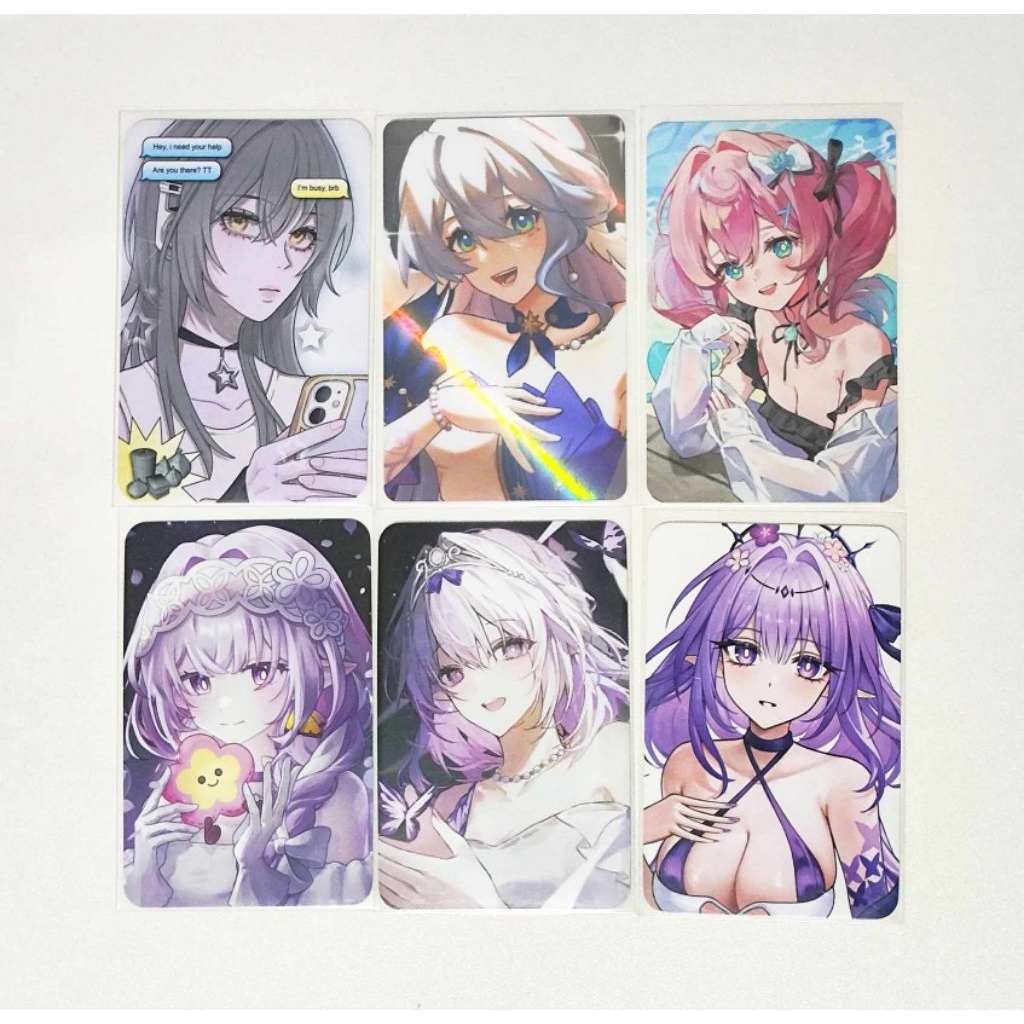 Honkai Star Rail HSR Photocard Fanmerch Stelle Robin Hyacine Castorice