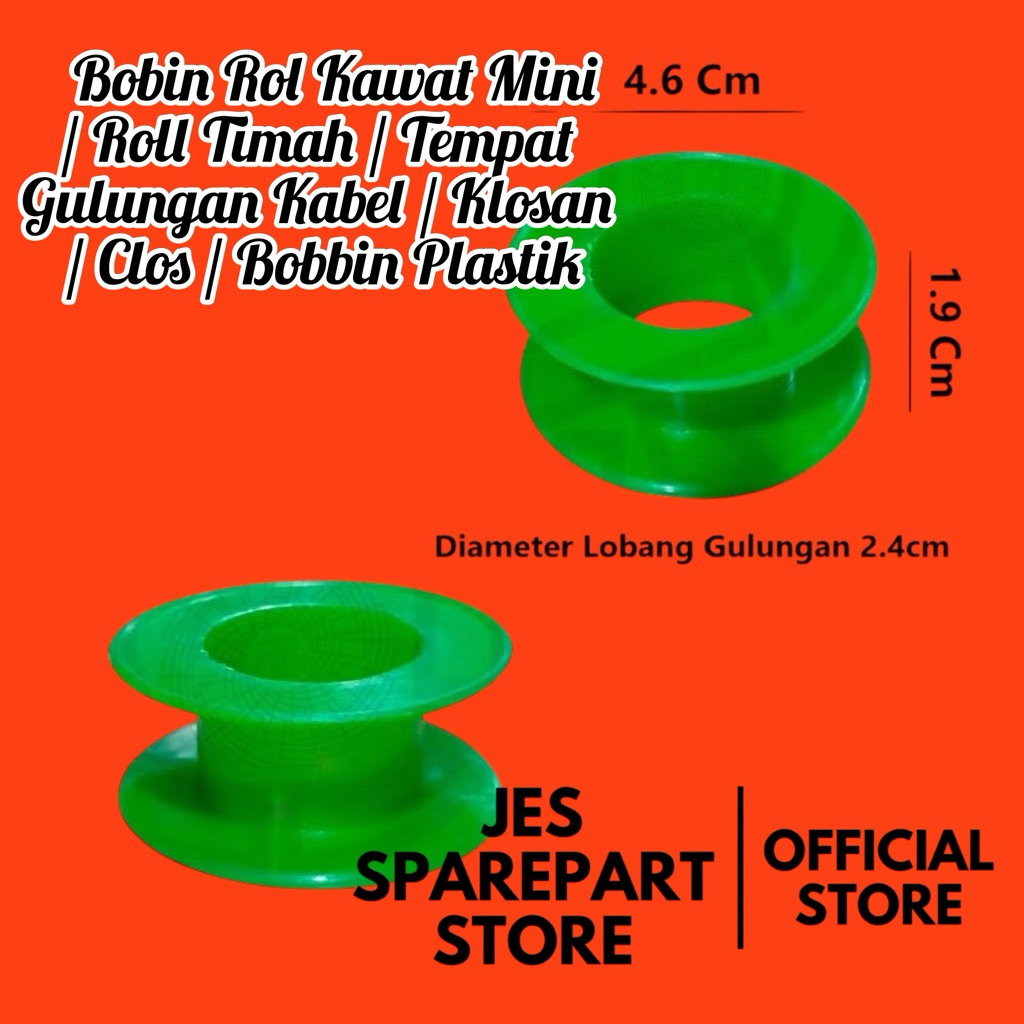 Bobin Rol Kawat Mini / Roll Timah / Tempat Gulungan Kabel / Klosan / Clos / Bobbin Plastik