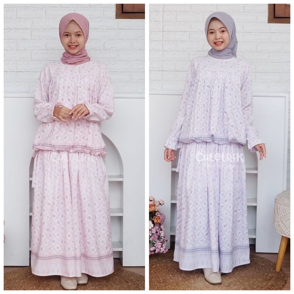 Setelan Anak dan Remaja Set Rok Nura by Cutetrik