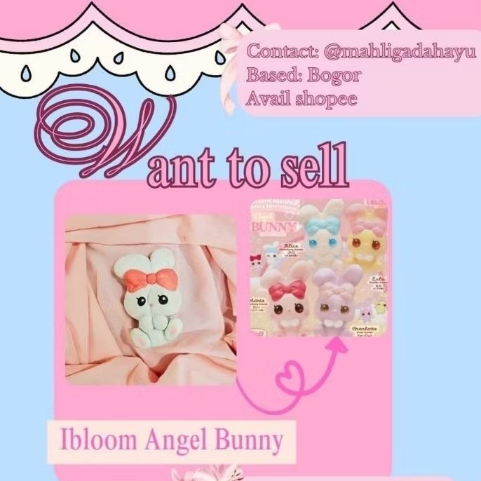 Ibloom angel bunny squishy
