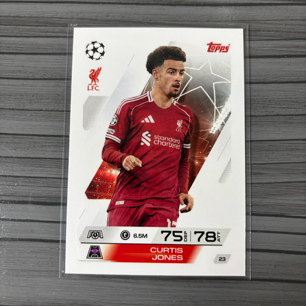 Kartu Bola Jones Topps Match Attax 2025 2026 Liverpool