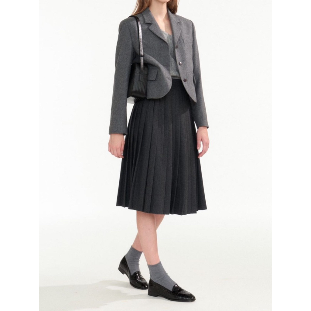 nothing written Lizard leather post bag BLACk