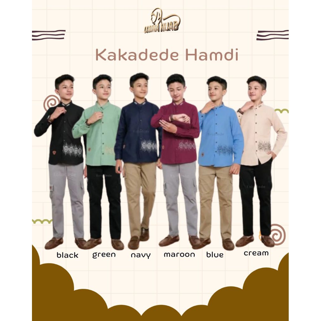 Set Koko Kakadede Hamdi/ Koko Kakadede 2026/ Koko Anak/ Koko Anak Lebaran 2026/ Koko Panjang