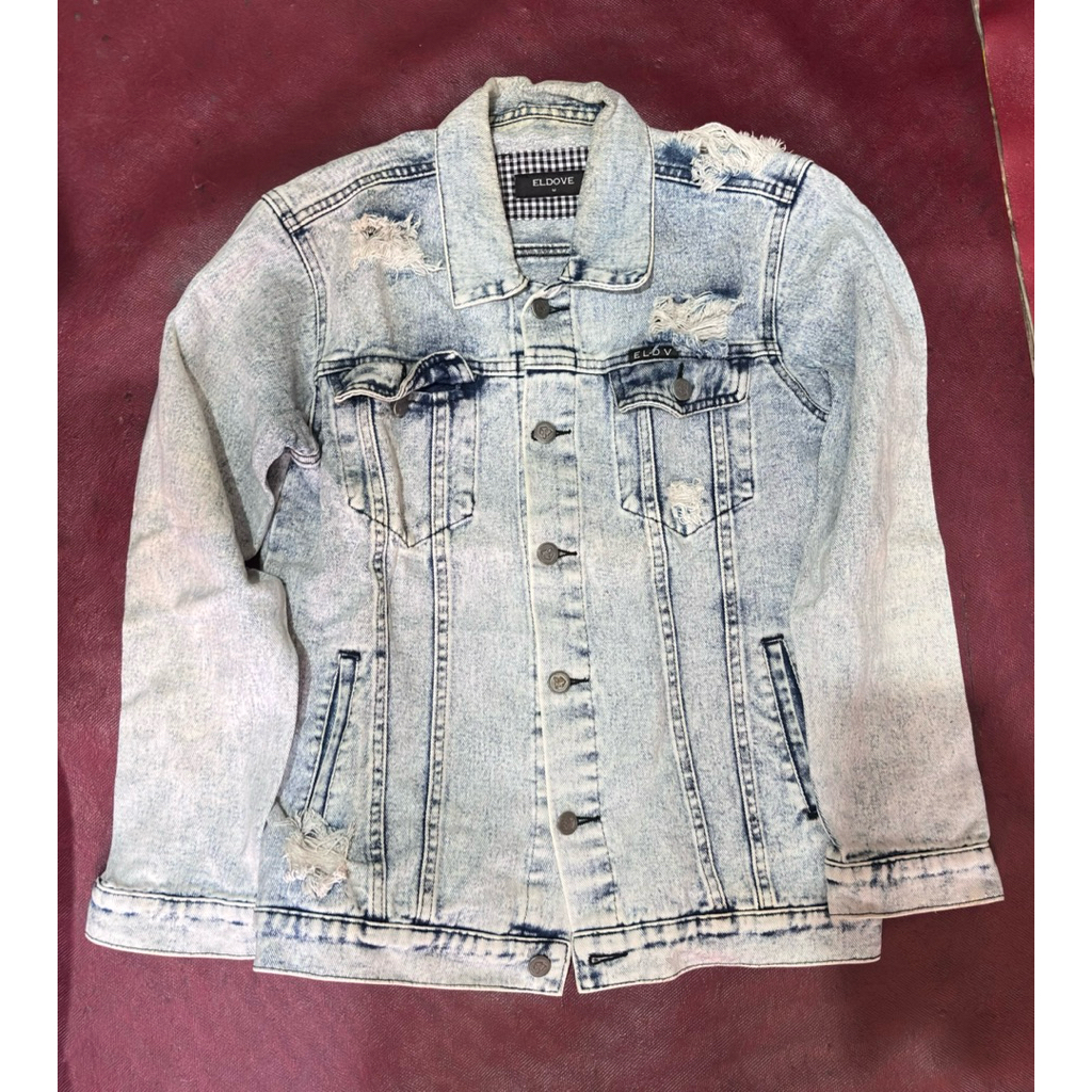 Jaket Ripped Denim Eldove