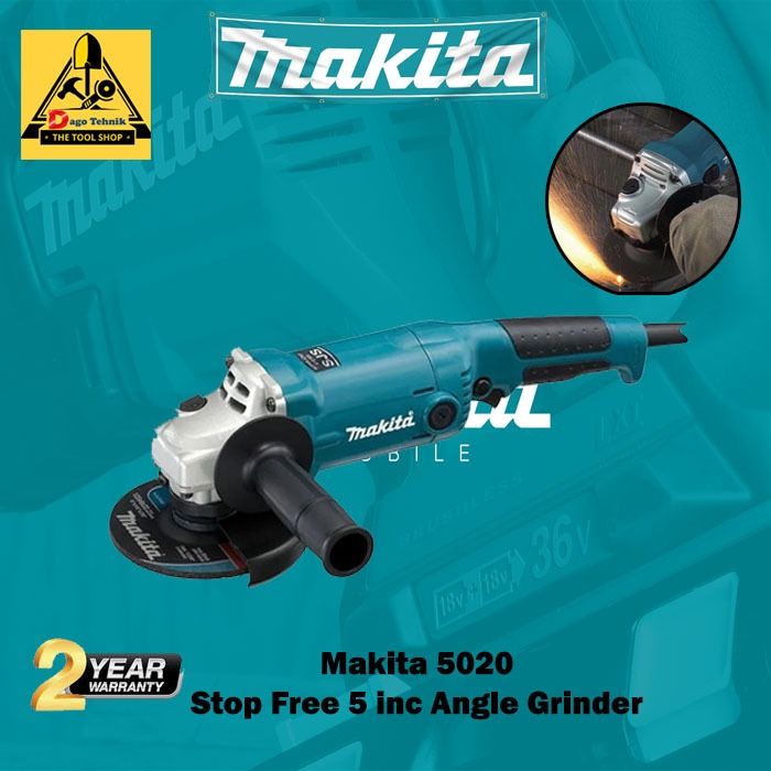 MAKITA GA 5020 5 INCH GERINDA LISTRIK STOP FREE ORIGINAL