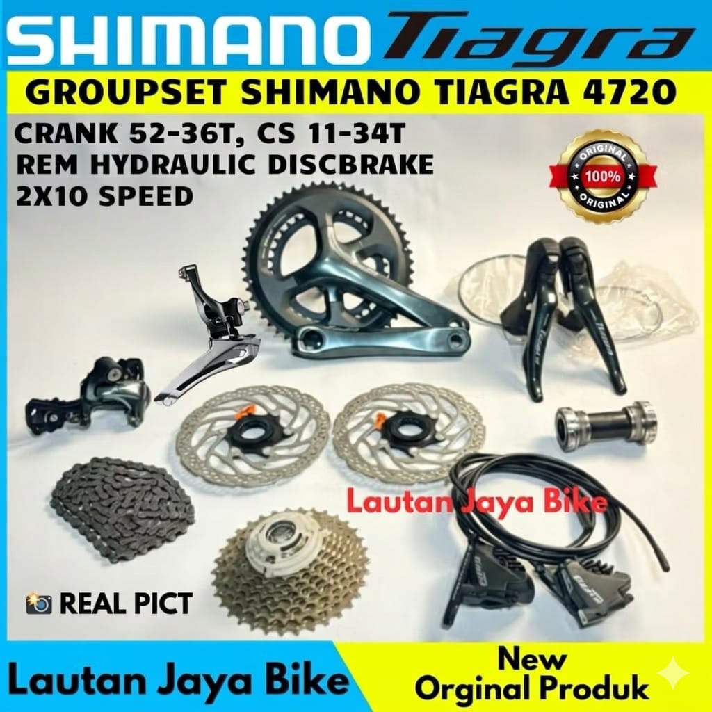 GROUPSET SHIMANO Tiagra 4720  2X10 SPEED Disc Brake groupset