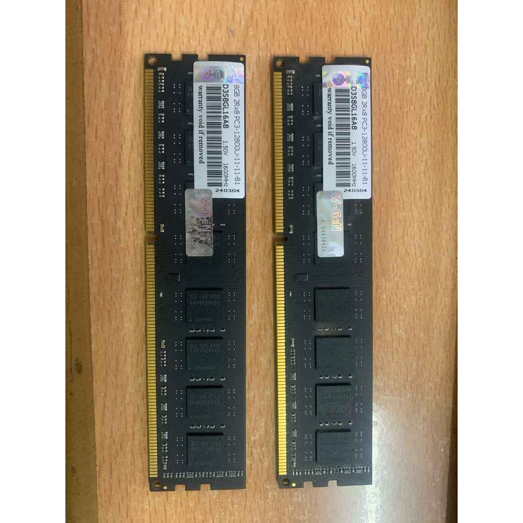 RAM ddr3 16gb (2x8) 1600MHz