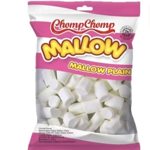 CHOMP CHOMP MALLOW PLAIN PCK 200GR marshmallow Dubai Chewy Marshmallow Viral