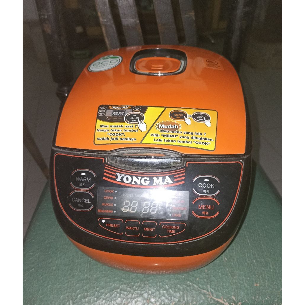 Yong ma rice cooker 2L BEKAS prelove yongma