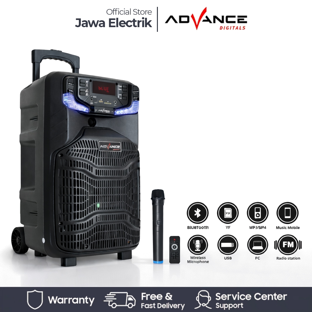 SPEAKER BLUETOOTH ADVANCE K1204/Speaker Portable 12 inch - FREE 1 MIC -HOT SALE