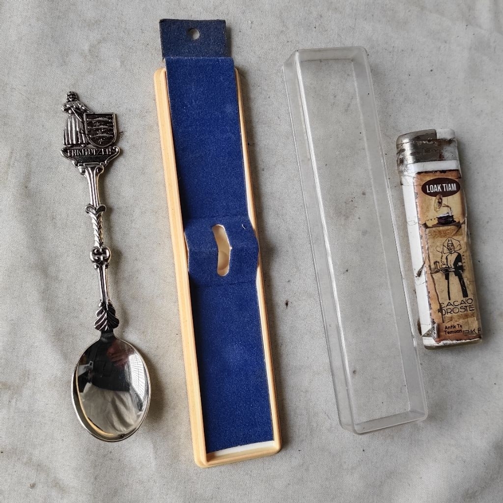Pajangan Vintage NOS Sendok Souvenir Enkhuizen Holland