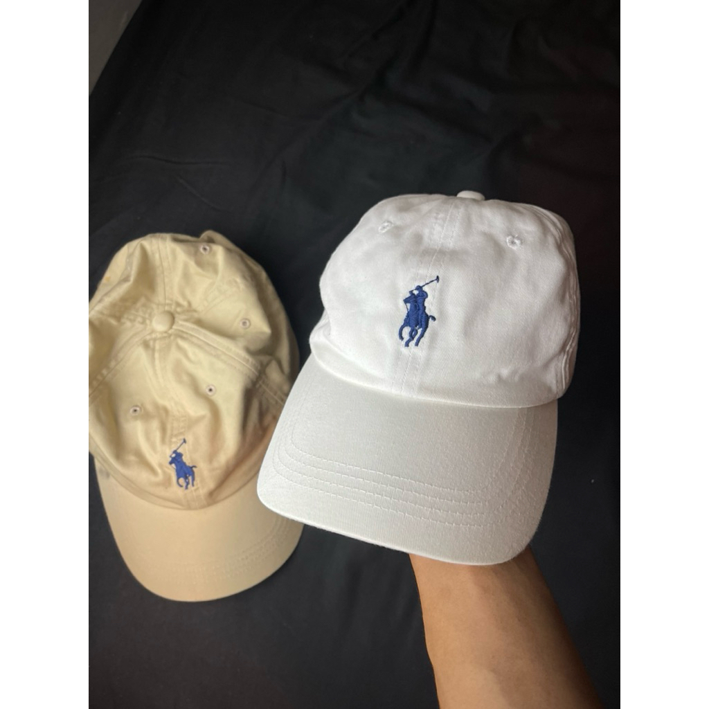 topi polo raph laurens putih