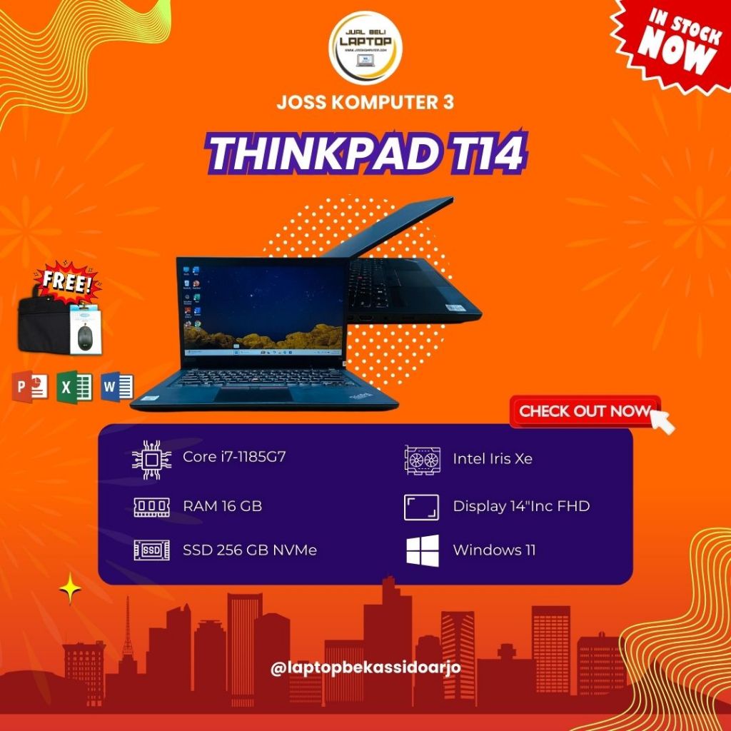 LAPTOP LENOVO THINKPAD T14 MURAH
