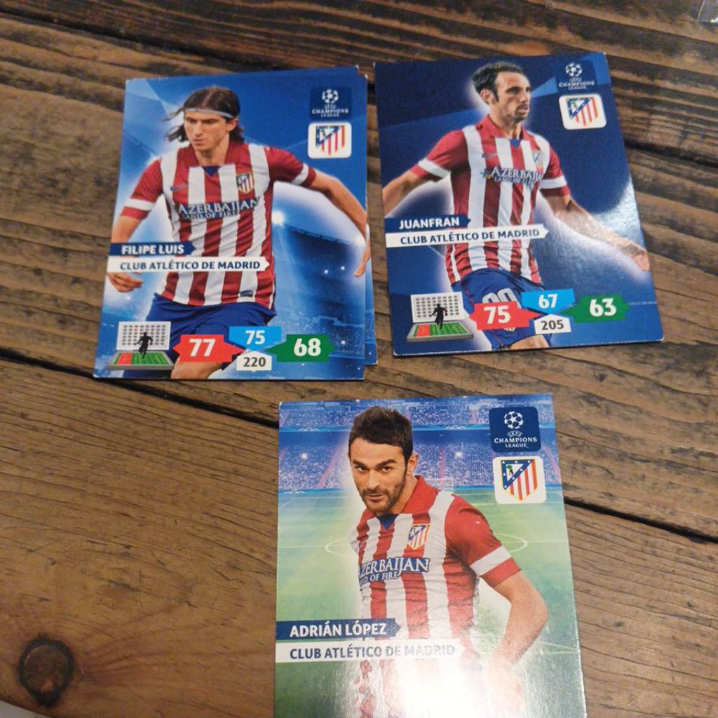 kartu bola panini xl adrenalyn ucl 2013/2014 Atletico Madrid base card