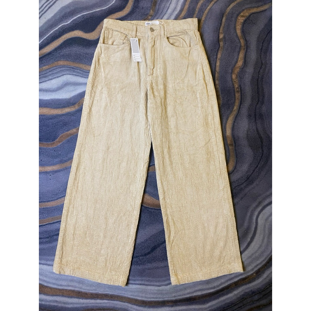 Celana Panjang Corduroy Zara Denim Second Original
