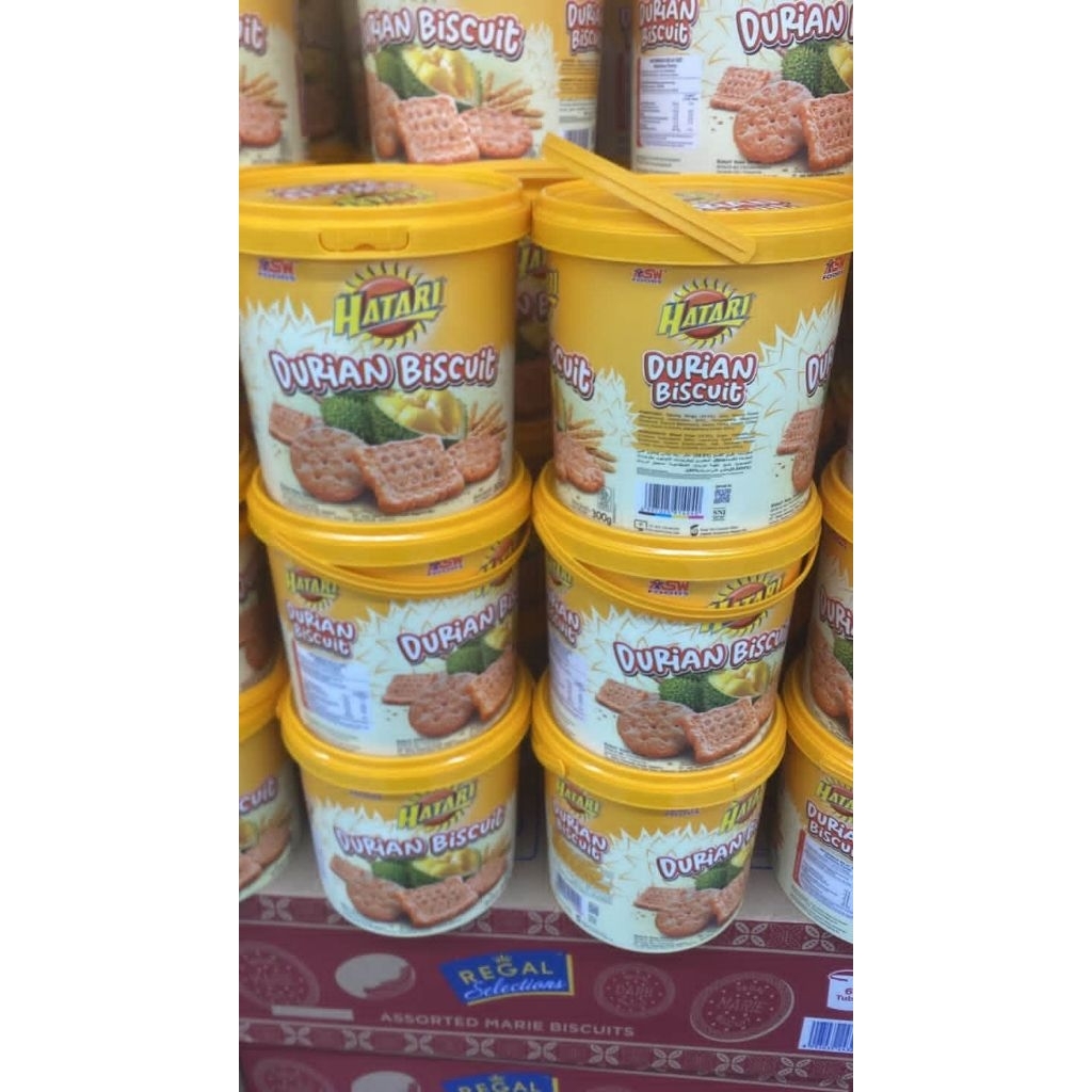 hatari biskuit durian kaleng