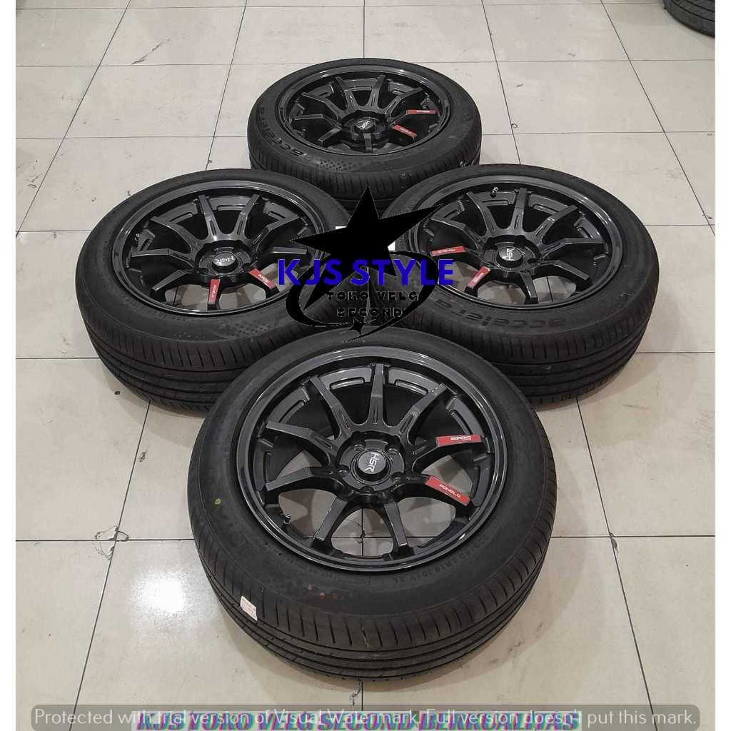 VELG RACING SECOND MODEL HSR PONELO RING 18 PCD 5X114,3 PNP CRV HRV BRV RUSH TERIOS XPANDER INNOVA A