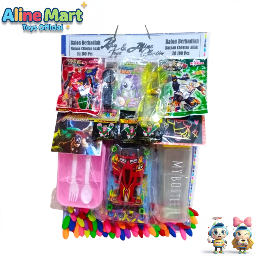 Promo Ramadan Balon Cabutan Mainan Berhadiah Isi 100 Ada Tamiyanya My Bottle Jam Tangan
