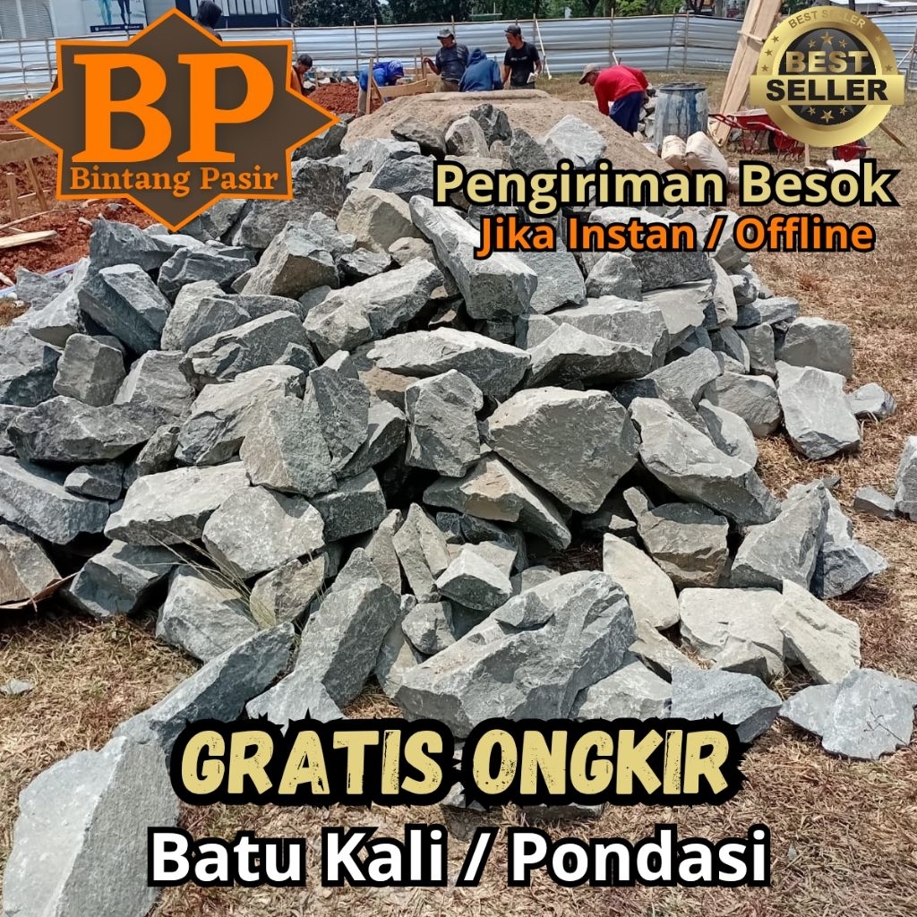 Batu Belah Pondasi / Batu Kali Pondasi 1 Truk