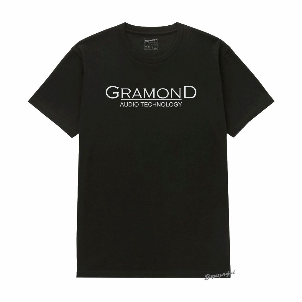 Kaos Audio System mobil Gramond Round Neck Unisex 100% cotton