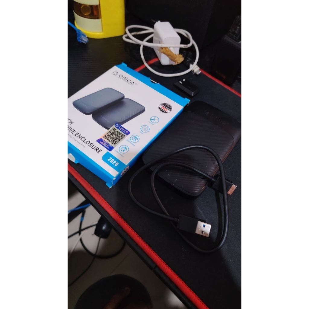 HDD 500GB 2.5" Merk Toshiba + Orico Free