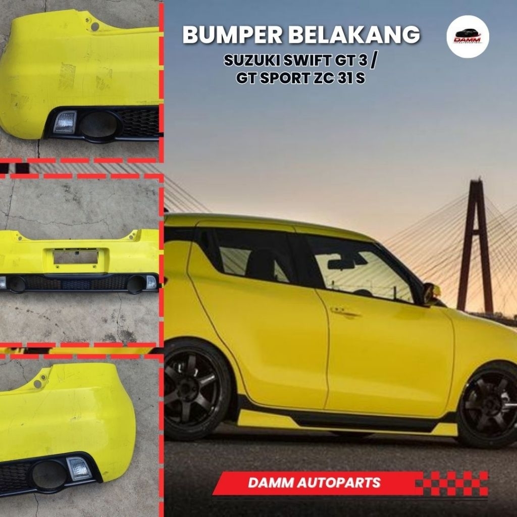 Original Bumper Belakang Suzuki Swift GT3/GT Sport ZC 31 S
