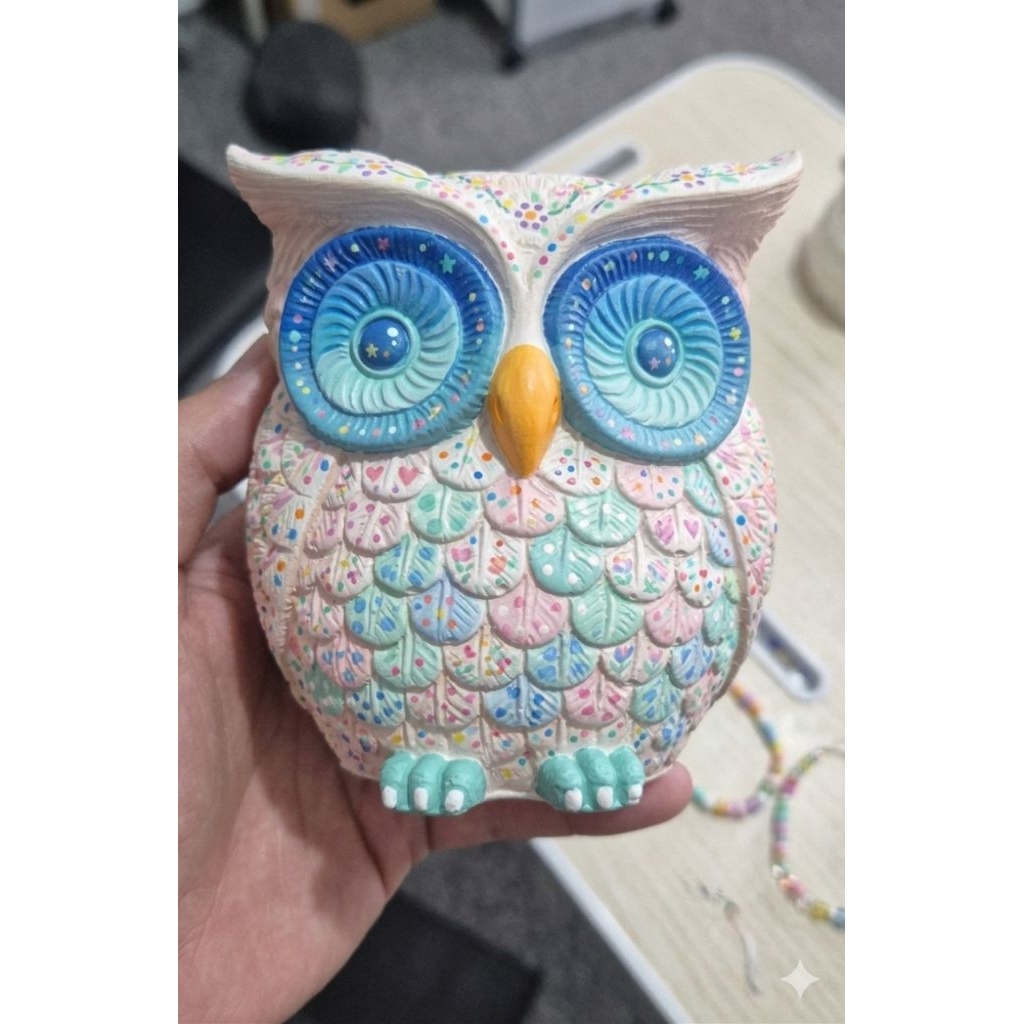 pajangan lucu, pot mini, pot kaktus, bentuk owl, burung hantu