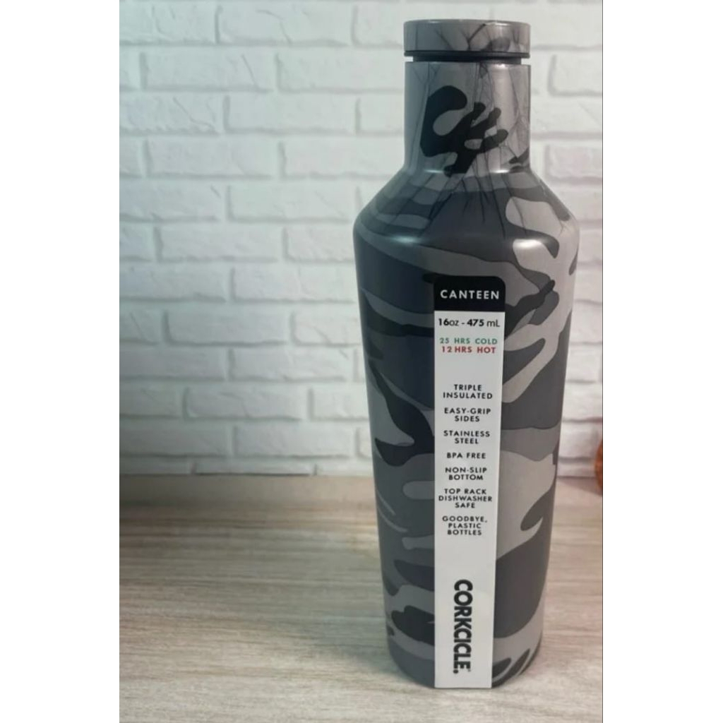 Tumbler Corkcicle abu baru Ori, ada box , 475ml