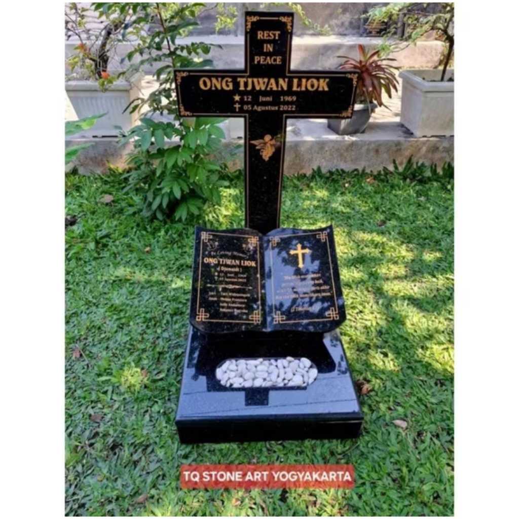 NISAN MAKAM MODERN MODEL BUKU PAKET HEMAT NISAN+SALIB+BATU TAMAN HIAS, PEMBELIAN BISA LANGSUNG CHAT 