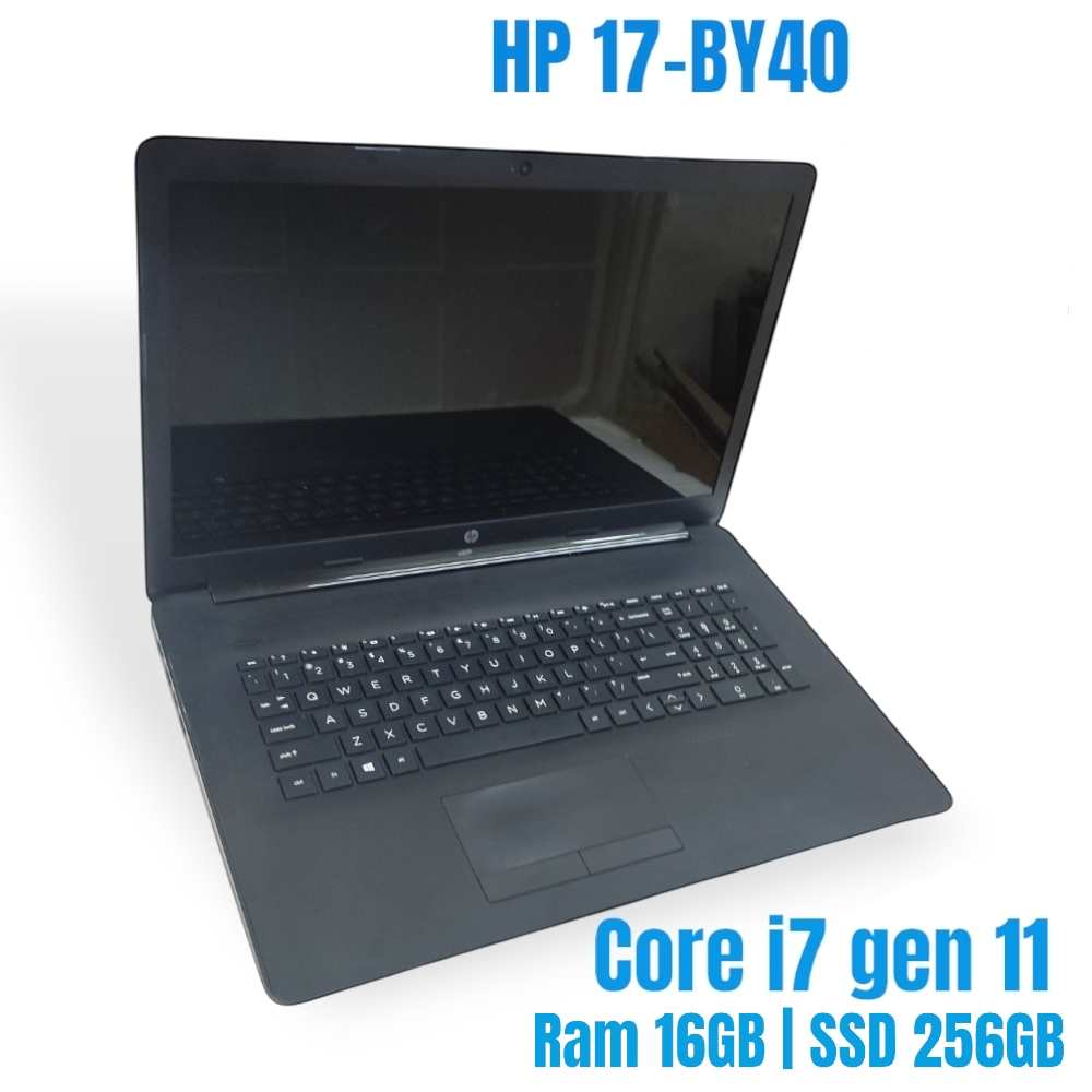 Laptop HP 17-by40 Core i7-1165G7u i7 gen 11 Ram 16GB SSD 256GB 17.3 inch nbhp67