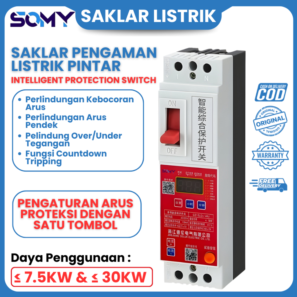 TSOLUMY STORE Saklar Listrik Saklar MCB Listrik Saklar Proteksi Pompa Air 1 Sampai 3 Phase Keamanan 