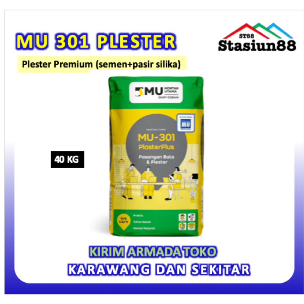 MU 301 Plester instan premium 40Kg