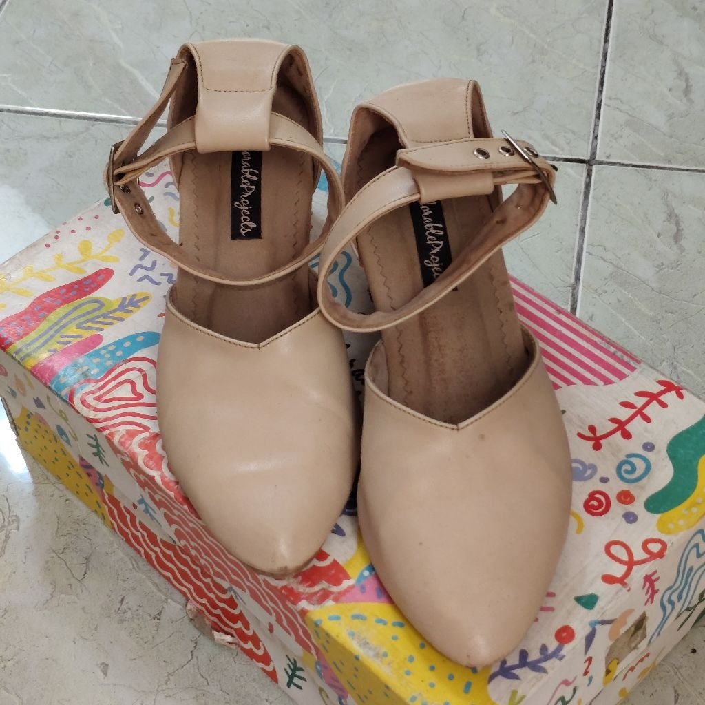 heels wanita adorable projects | grace creamy heels