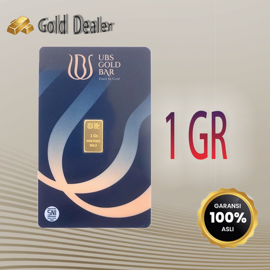 UBS 1 GRAM KEMASAN TERBARU KADAR 99.99%