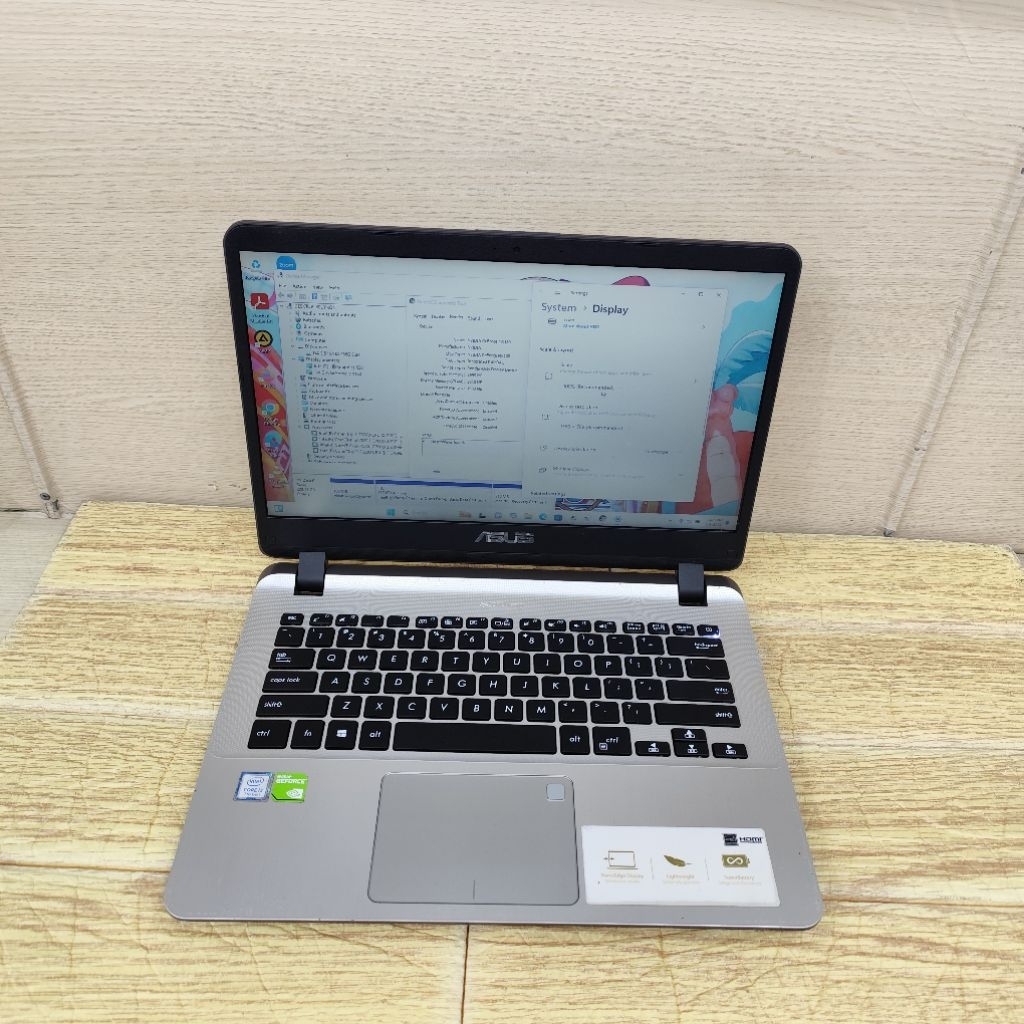 Laptop Second Asus Vivobook A407uf Core i3-7020u Ram 4gb Ssd 256gb Mx130 HD