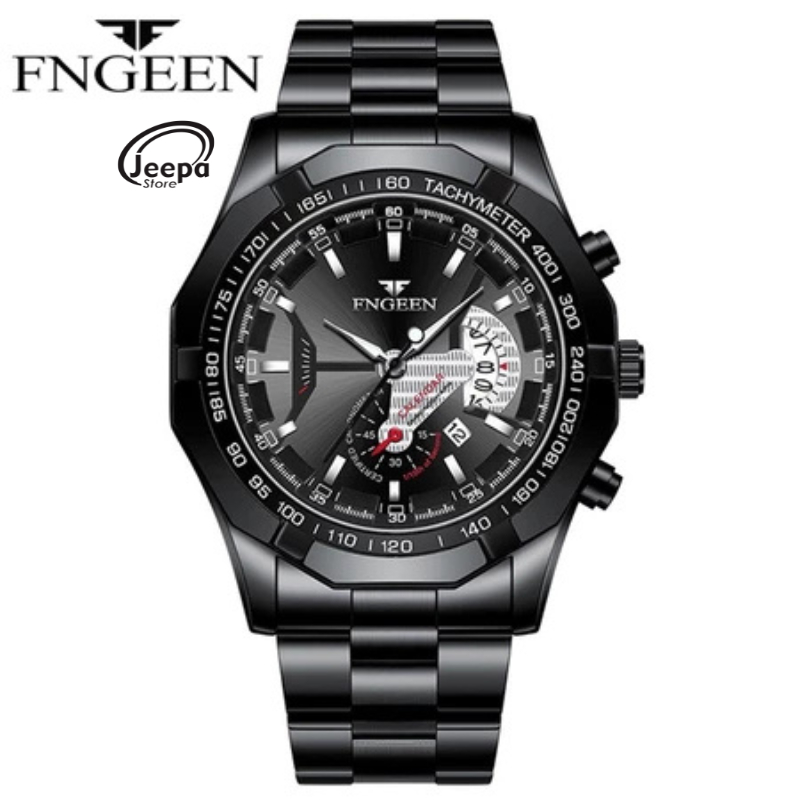 Jam Tangan Pria Fngeen S001 Luxury Stainless Model Kece High Quality