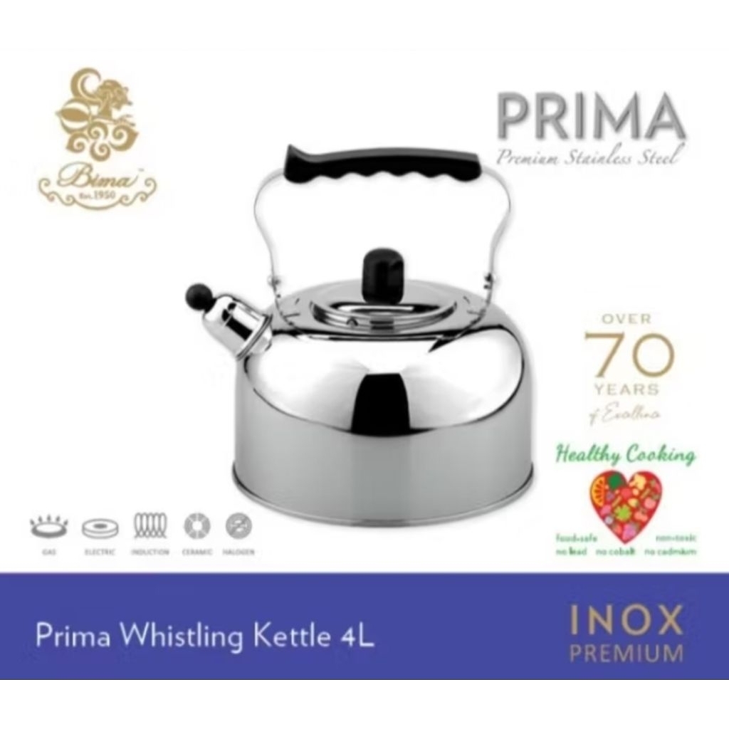 whistling kettle 4 L Bima 2007522/teko bunyi stainless bima