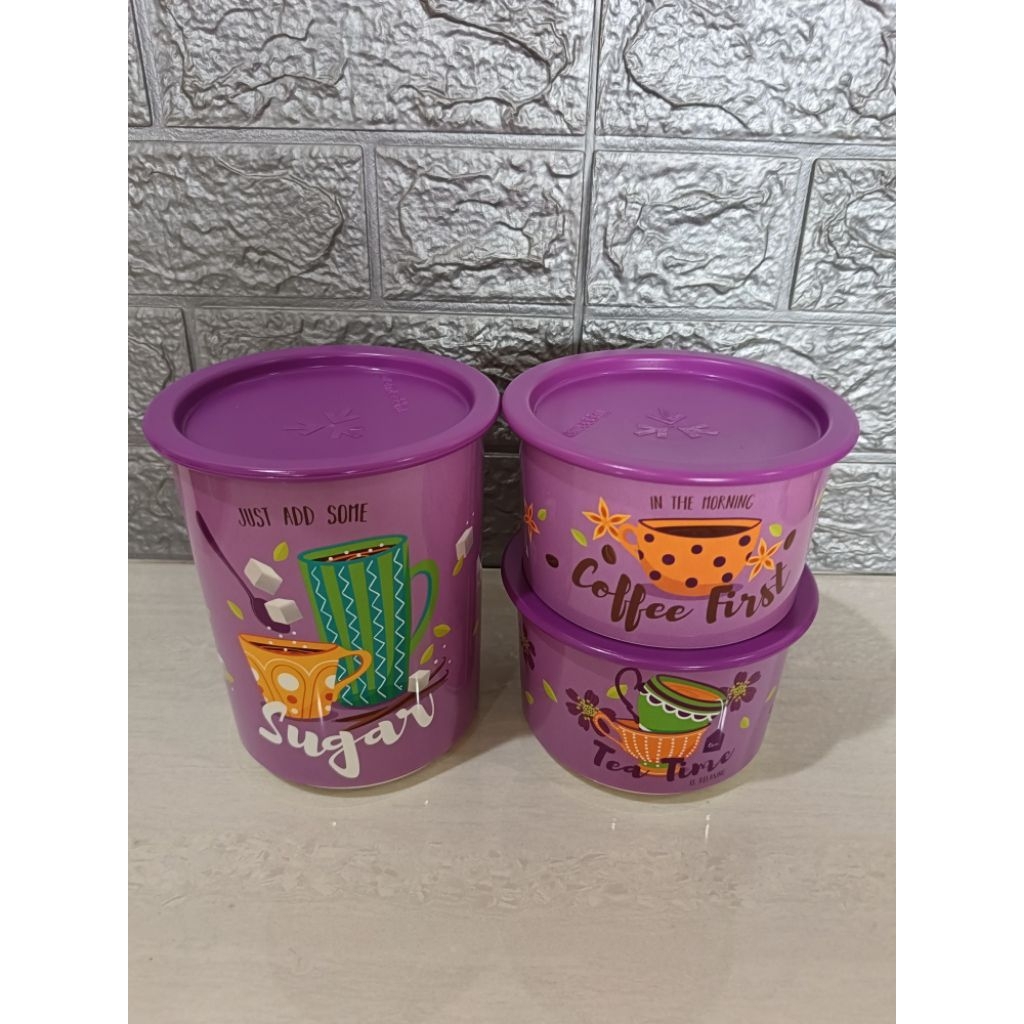 Tea Time Canister Tupperware Tempat Kopi Teh Snack