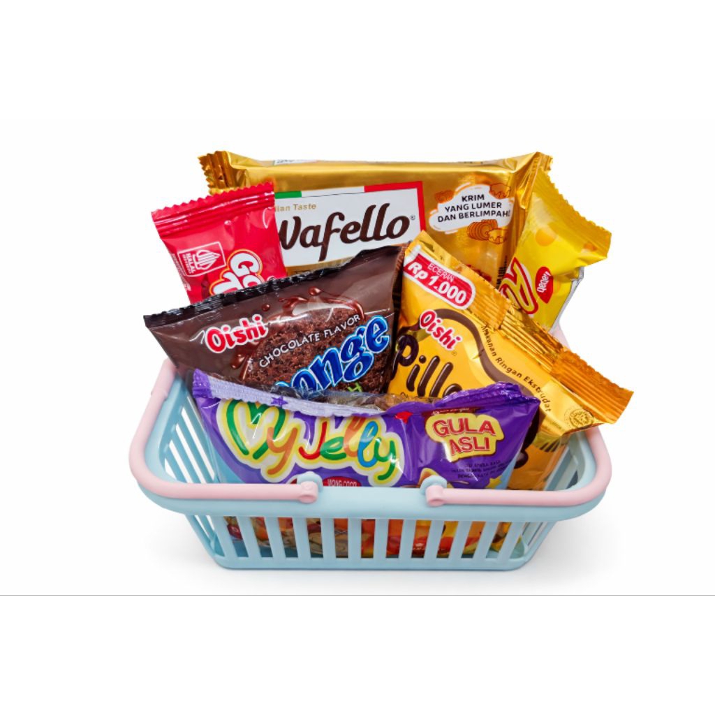Parcel Makanan Anak Hampers Snack Mini | Paket Snack Anak Lucu | Hampers Lebaran Anak | Parcel Snack
